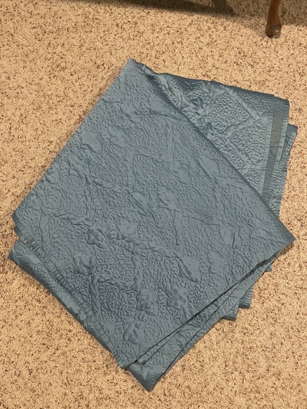 Dark Teal Queen/Full-Size Bedspread 90"x98" Textured Voile Cotton